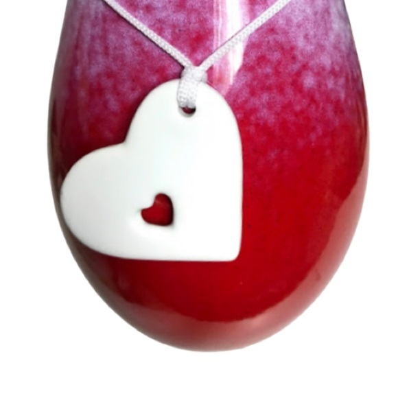 Teleflora's Charmed in Love Red & White Ombré Vase - Picture 6 of 14